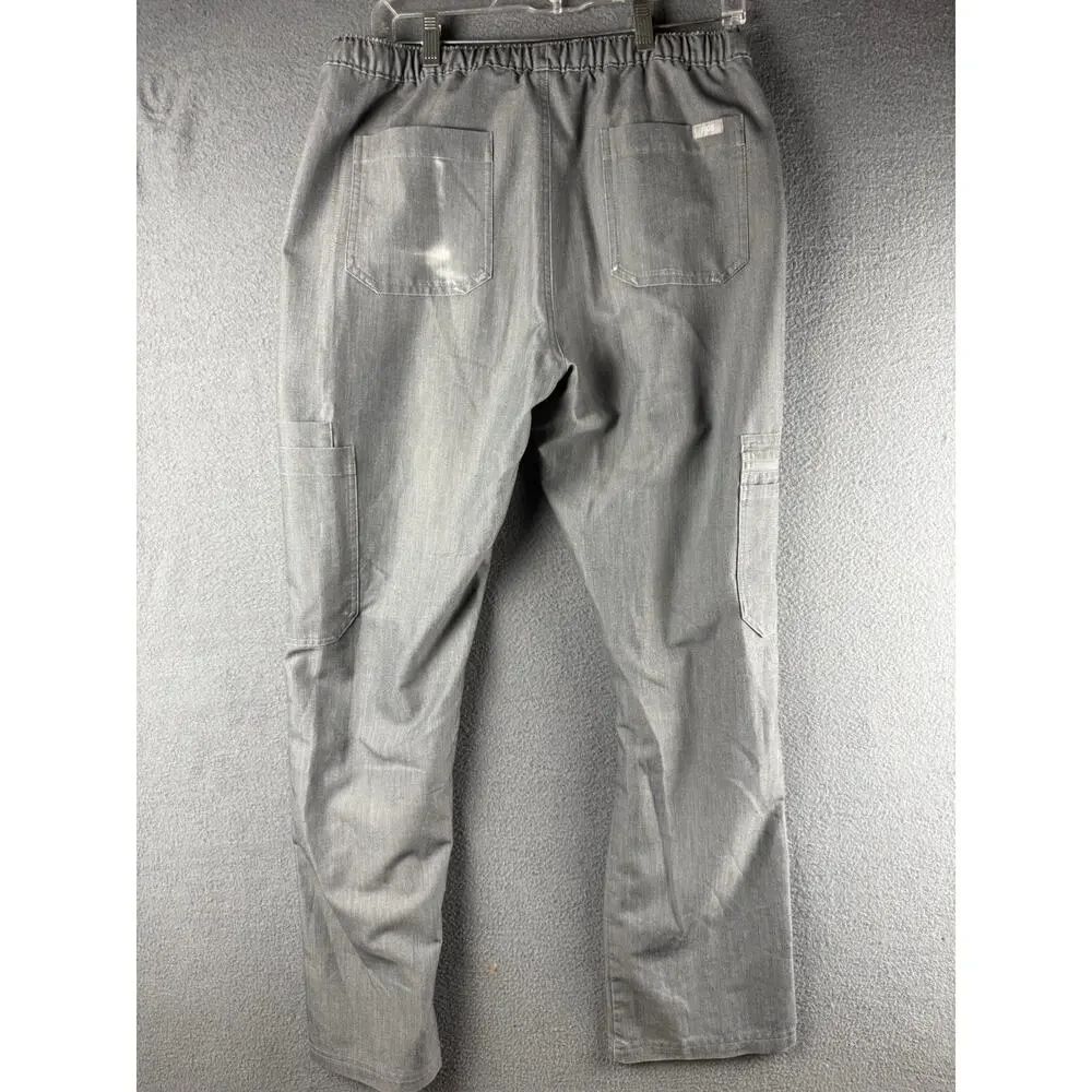 Women’s Figs heathered gray scrubs scrub straight leg pants M Cargo pants